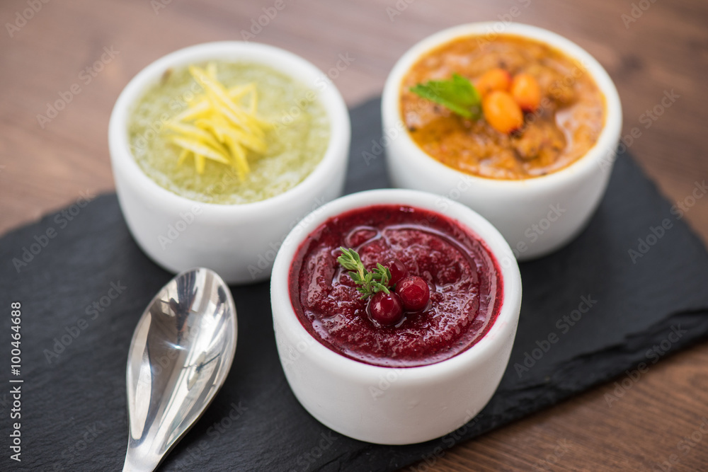 Refreshing lemon cranberry seabuckthorn sorbet Refreshing lemon cranberry seabuckthorn sorbet