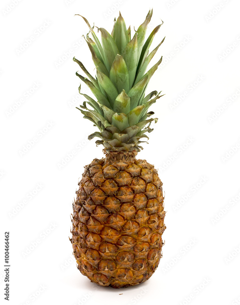 Fresh pineapple isolated on white background