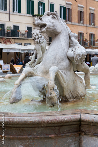 The Fontana del Nettuno (Fountain of Neptune) - Rome - Italy