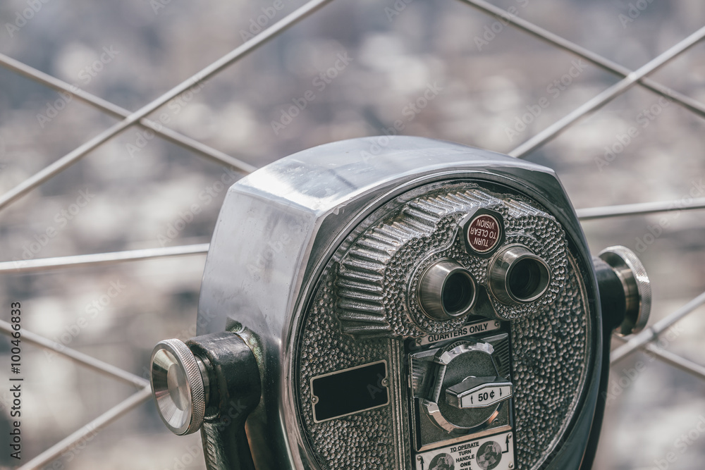 Vintage Binocular in New York StockFoto Adobe Stock