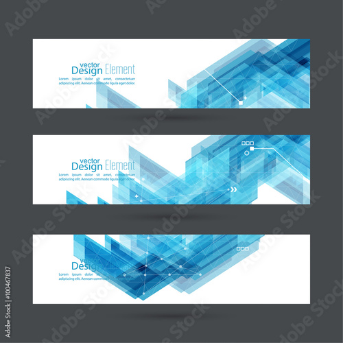 Abstract background with blue stripes corner. 