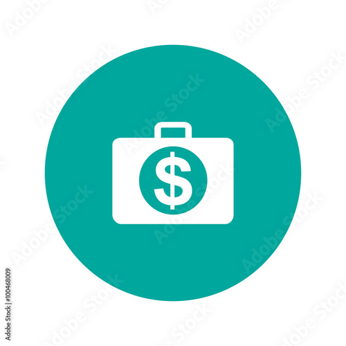 financial icon. Flat design style.