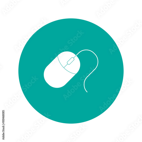 Computer mouse icon, vector illustration.