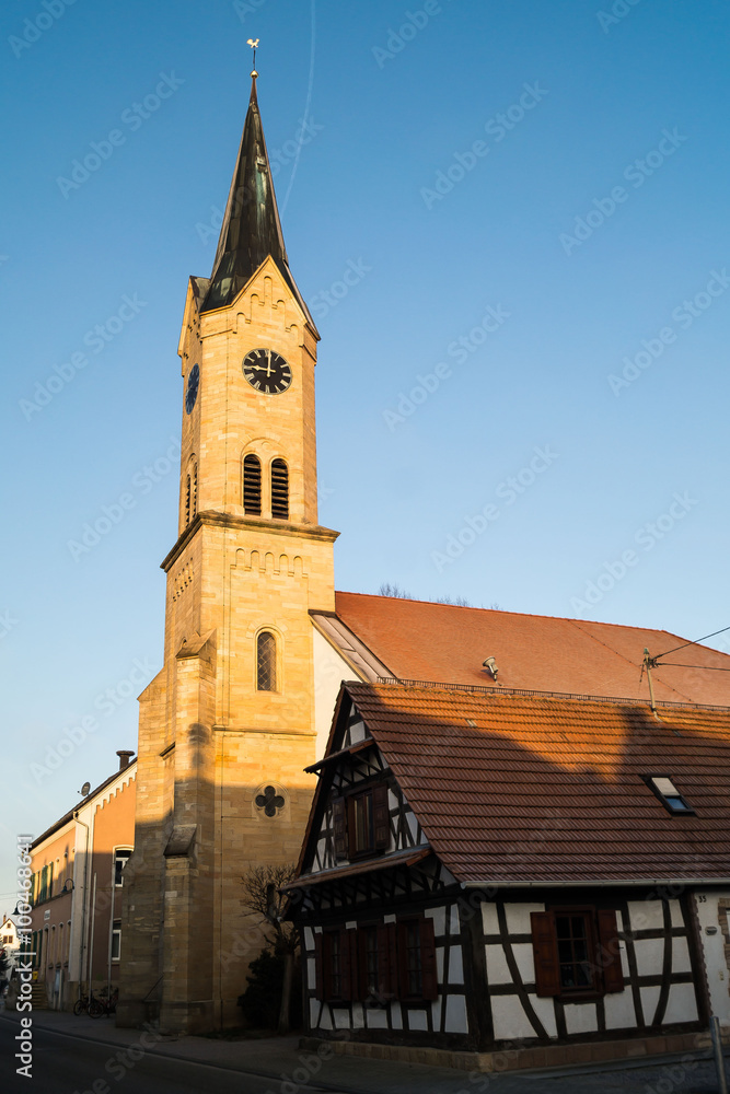 Fototapeta premium Kirche in Erlenbach
