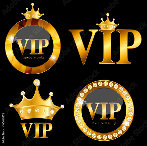 VIP Members Card Vector Illustration