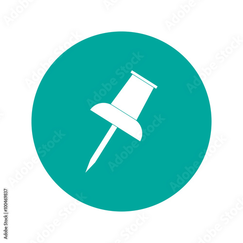 Vector push pin icon