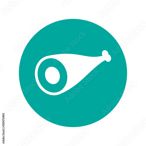 Meat icon. Flat design style.