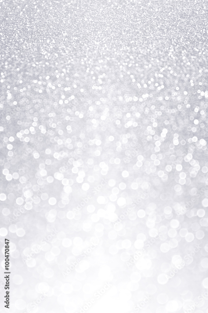 Elegant Shiny Silver Bokeh Sparkle Party Invitation Background Stock Photo  | Adobe Stock