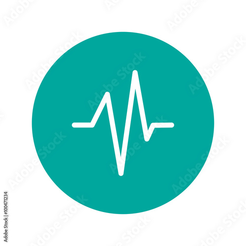 Heart beat, Cardiogram, Medical icon - Vector