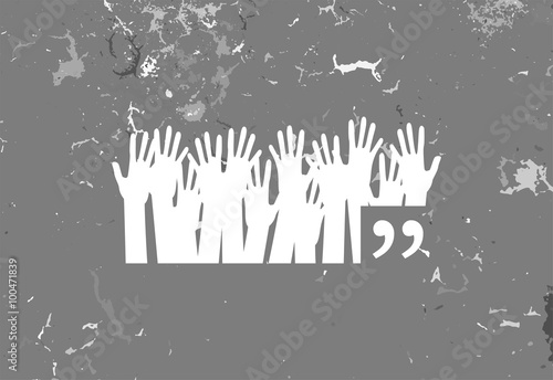 Quote text bubble. Commas, note, message and comment. Quote element design. Quote citation. Quote template. Design element similar to quote. Text, commas, quote and note. Motivation and inspiration.