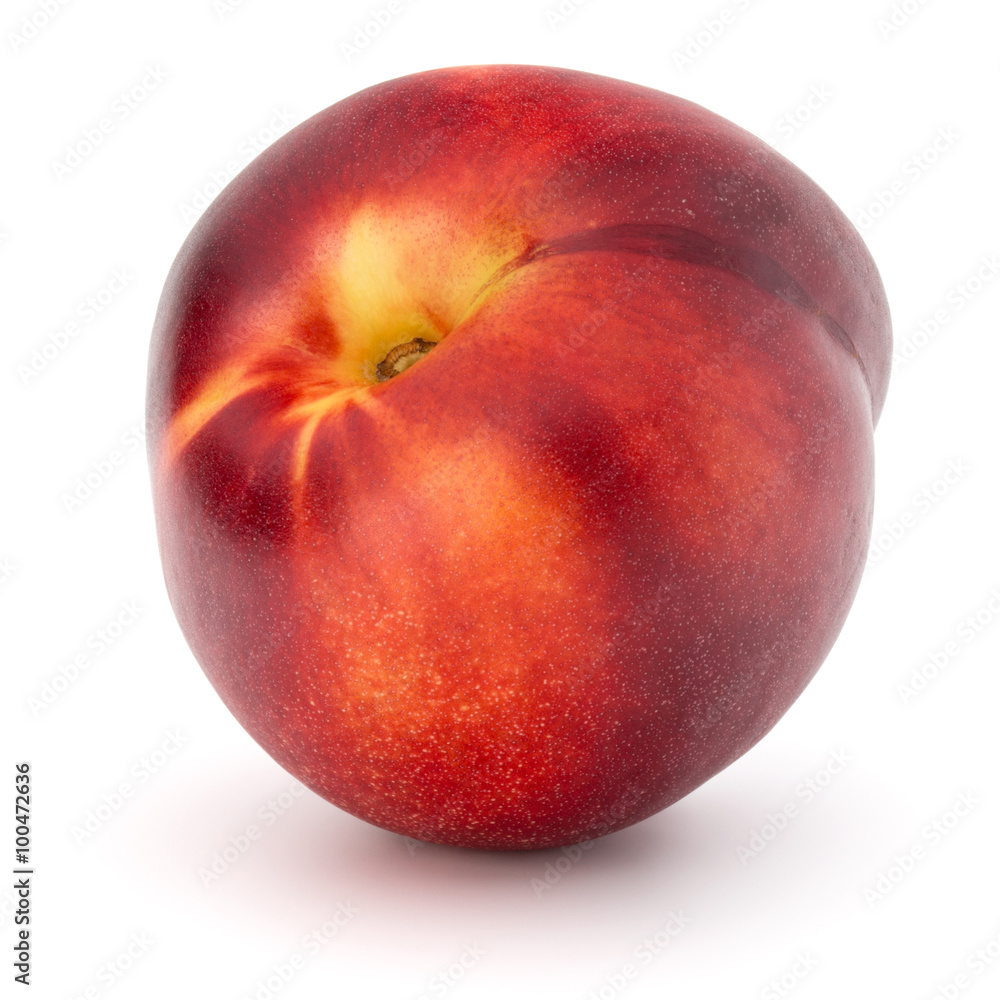Nectarine fruit isolated on white background close up Nectarine fruit isolated on white background close up