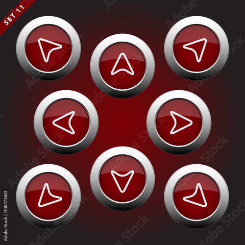 icons with arrows - eight directions