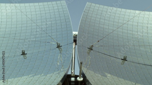 Royalty Free Stock Video Footage of solar panels shot in Israel at 4k with Red. photo