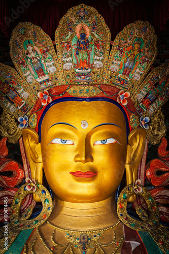 Maitreya Buddha in Thiksey Gompa, Ladakh