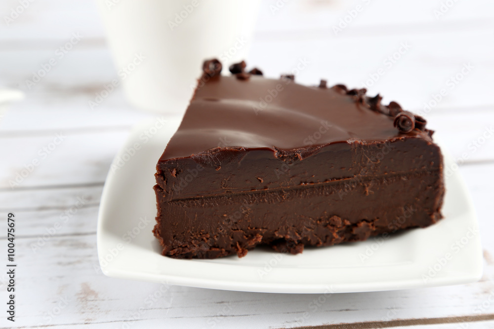 slice of chocolate cake slice of chocolate cake