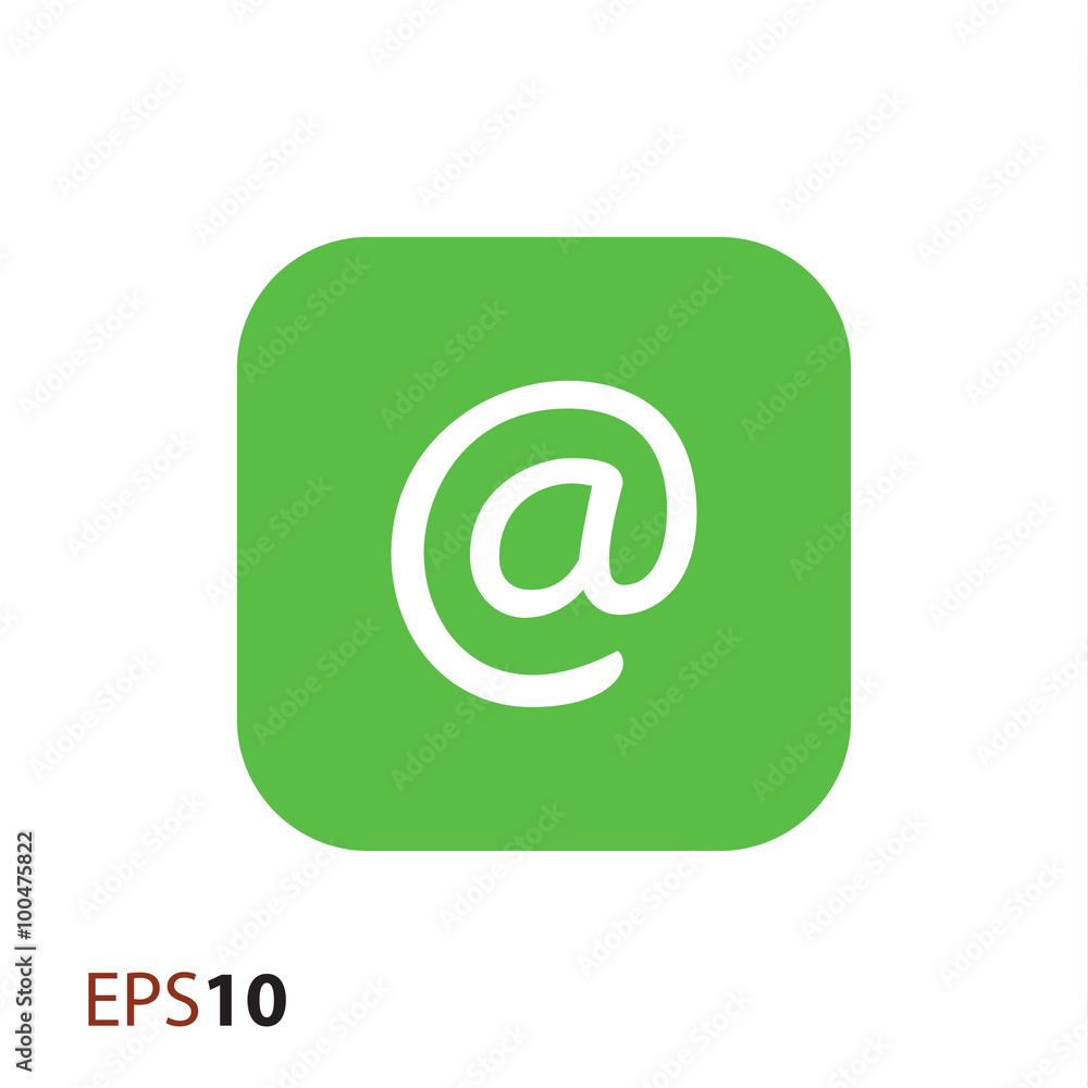 Email sign vector icon for web and mobile Email sign vector icon for web and mobile