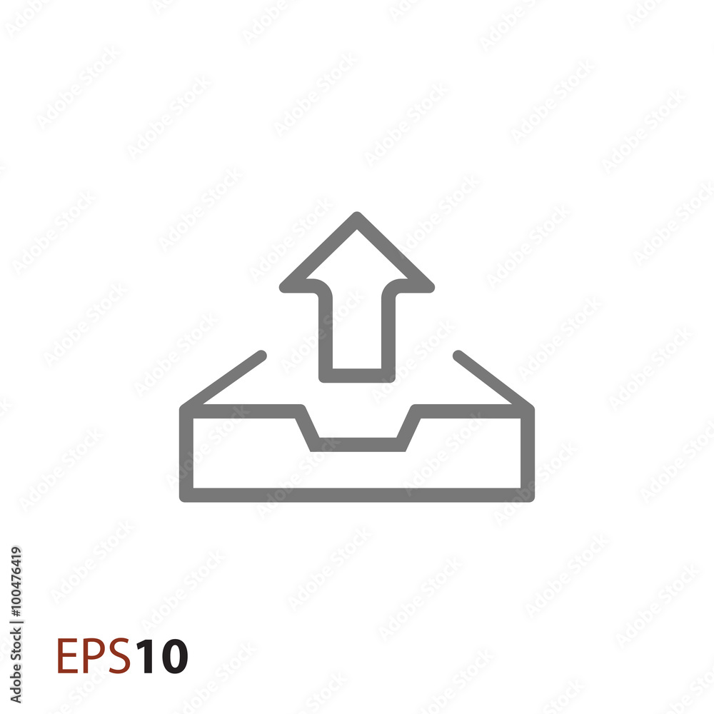 Upload vector icon for web and mobile Upload vector icon for web and mobile