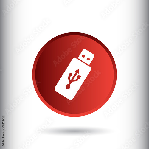 USB icon. Flash drive symbol