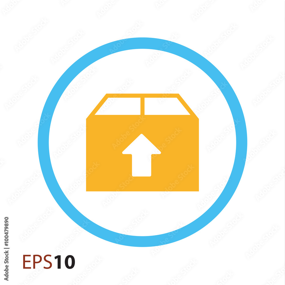 Upload box vector icon for web and mobile Upload box vector icon for web and mobile
