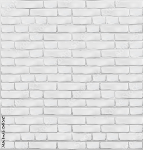 Gray brick wall background. Vector illustration