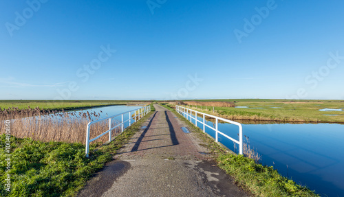 Wallpaper Mural Bridge with a white bridge railing Torontodigital.ca