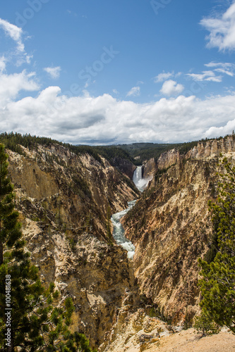 Lower falls of the Yellowstone River, Wyoming, USA