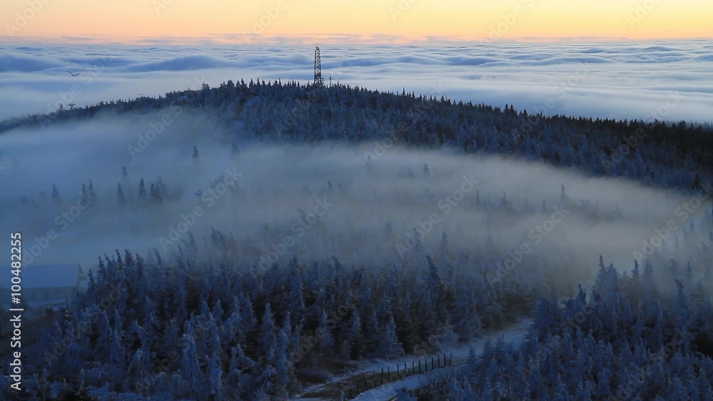 Nebel am Fichtelberg - Zeitraffer