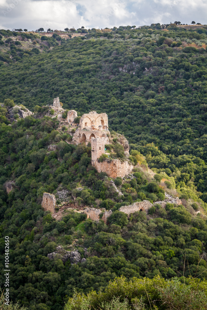Montfort Castle in Upper Galilee, Israel