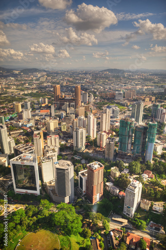 Photography Kuala Lumpur cityscape shot from the KL Tower