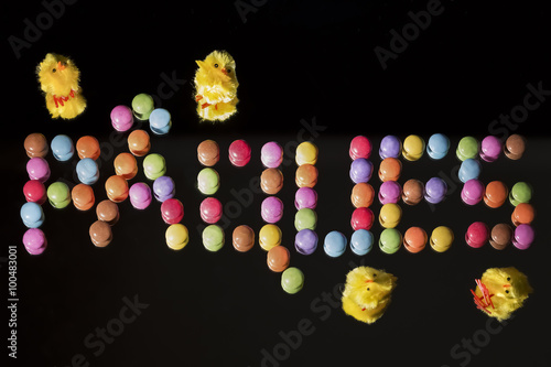 joyeuses paques Easter eggs photo