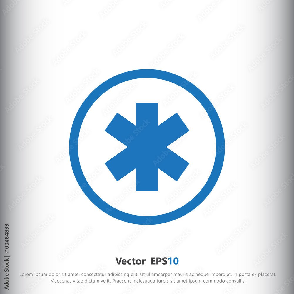 Medical symbol of the Emergency icon Medical symbol of the Emergency icon