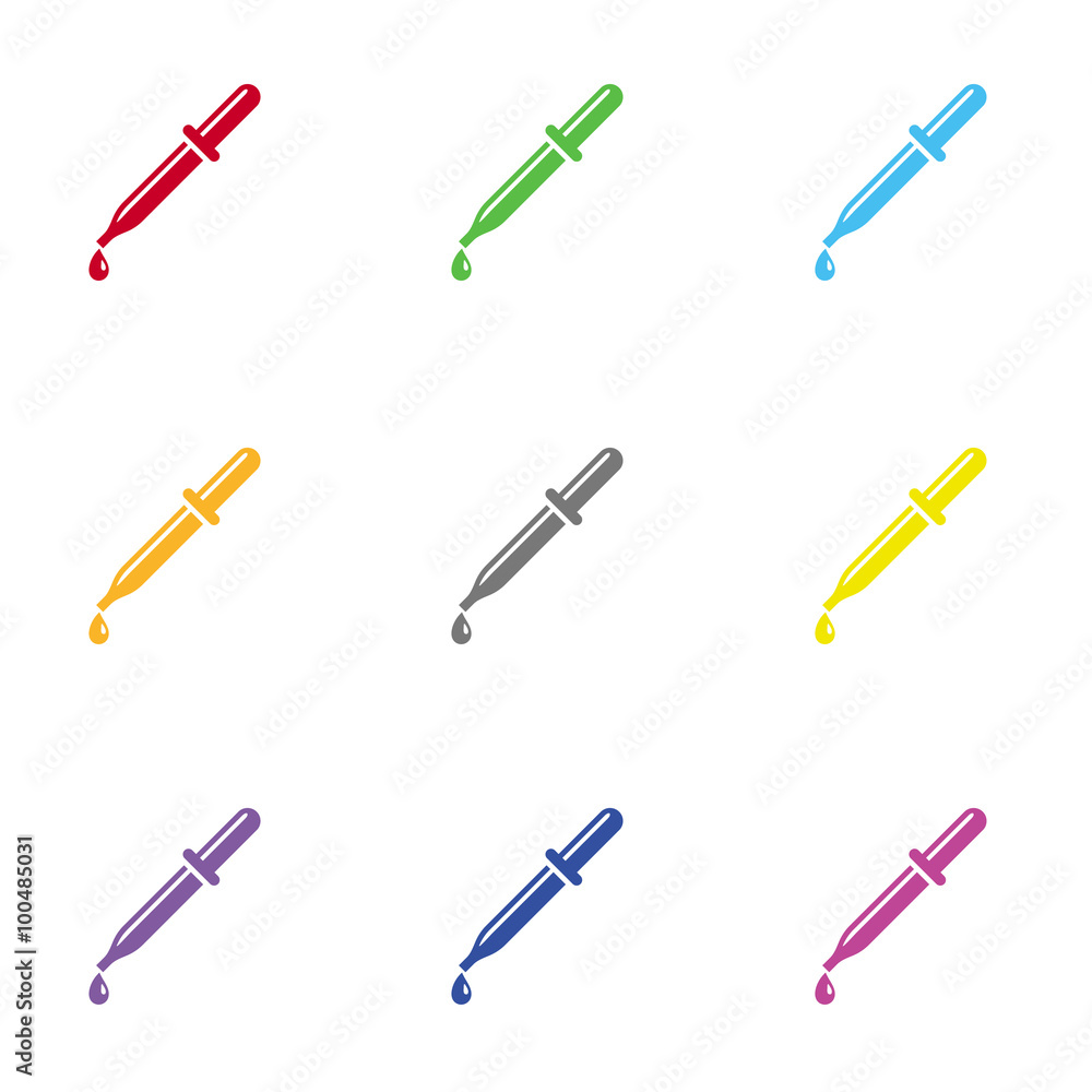 Pipette vector icon for web and mobile Pipette vector icon for web and mobile
