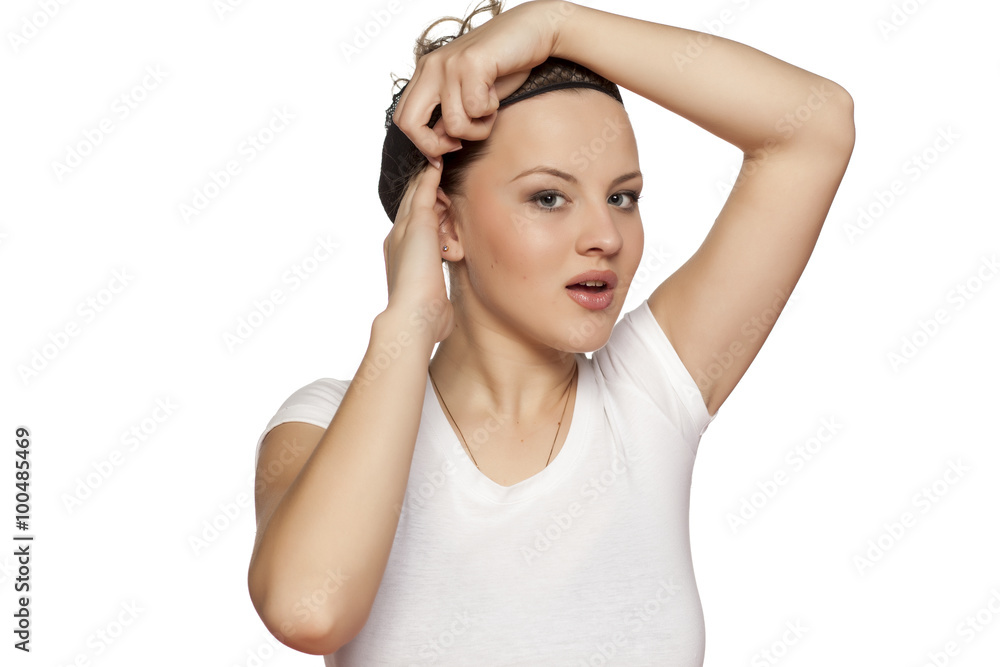 young blonde adjust net cap for a wig young blonde adjust net cap for a wig
