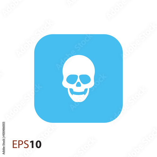 Skull vector icon for web and mobile