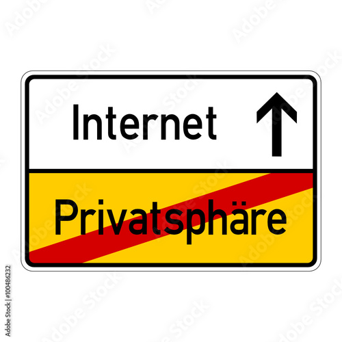 ortsschild privatsphaere internet I