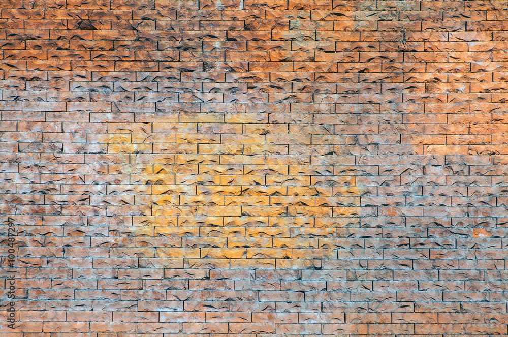 Naklejka premium Old grunge brick wall background.