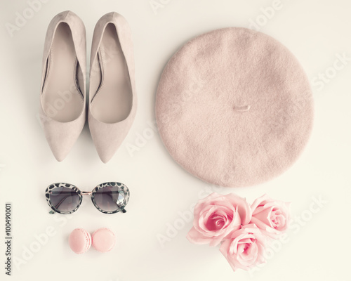 Vintage girly fashion accessories