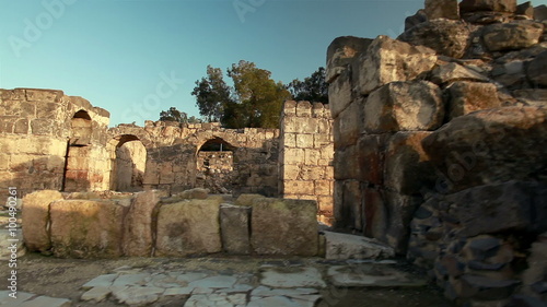 Wallpaper Mural Stock Footage of walls and arches at Beit She'an in Israel. Torontodigital.ca