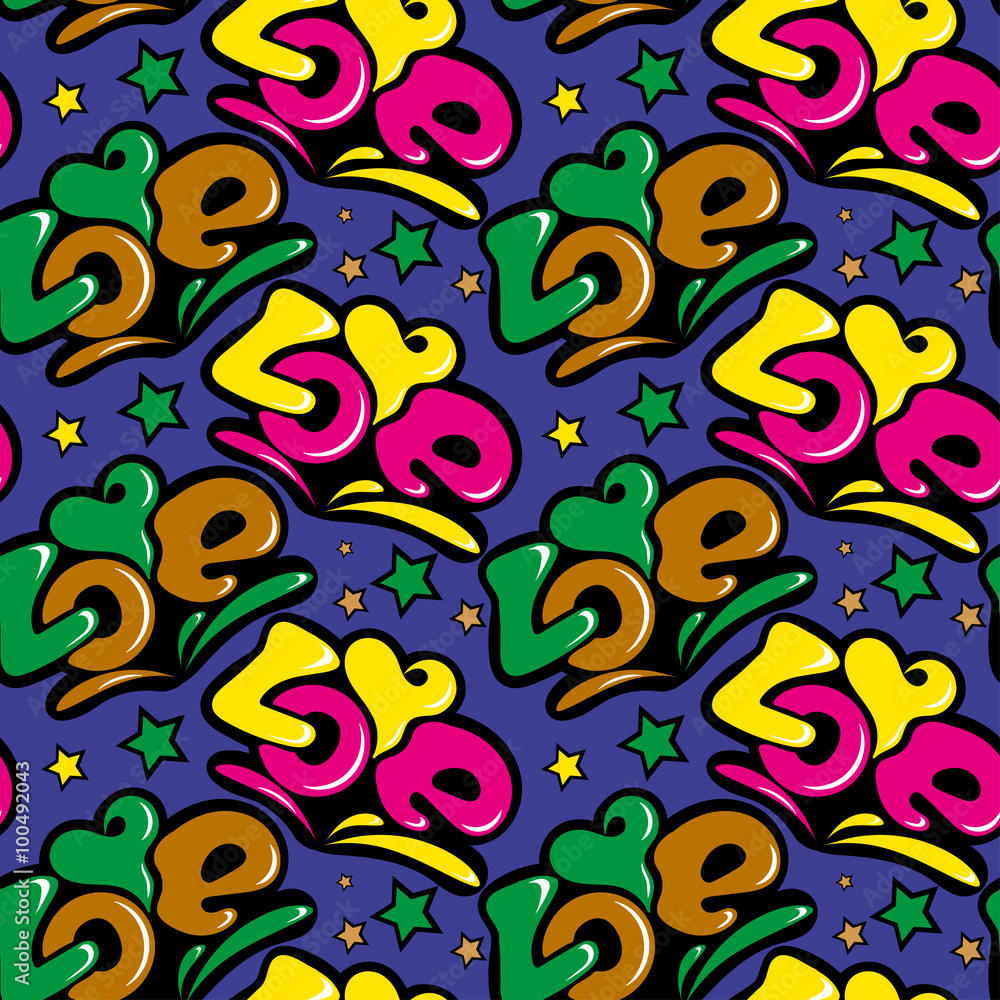 Seamless pattern from the word love, wrapping paper - wallpaper background Seamless pattern from the word love, wrapping paper - wallpaper background
