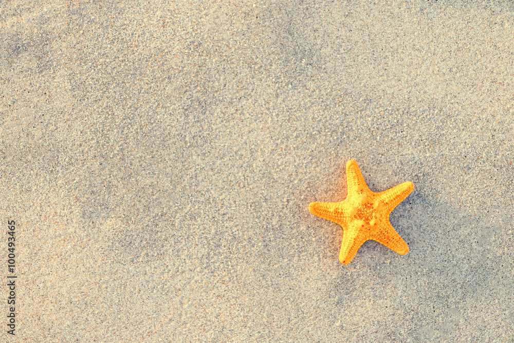Starfish on sand at beautiful beach. Starfish on sand at beautiful beach.