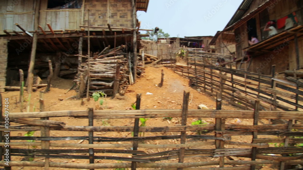 indigenous tribal culture of Akha tribe village, Pongsali, Laos indigenous tribal culture of Akha tribe village, Pongsali, Laos