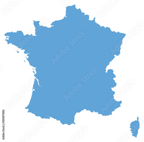 Vector Map of France