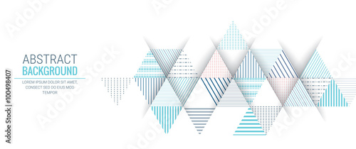 abstract blue triangle line stripe pattern background