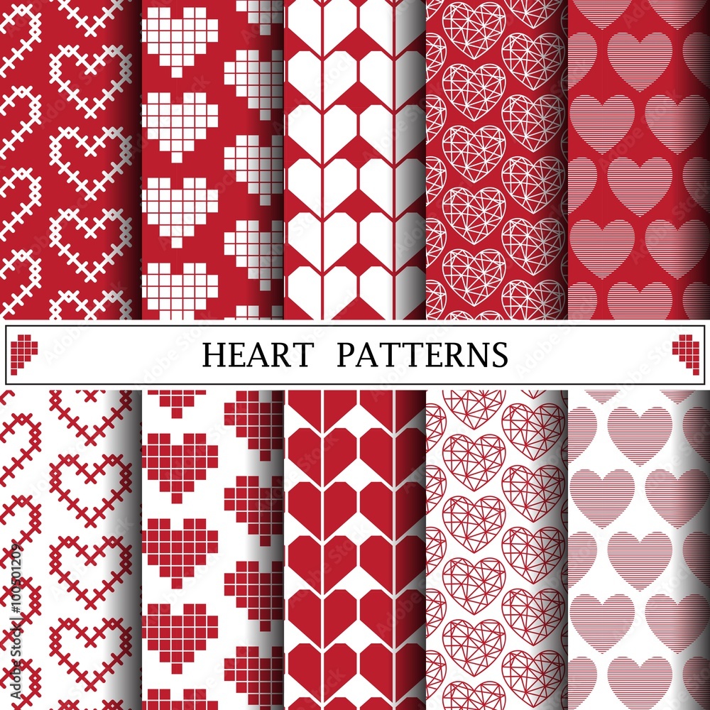 heart vector pattern,pattern fills, web page background,surface