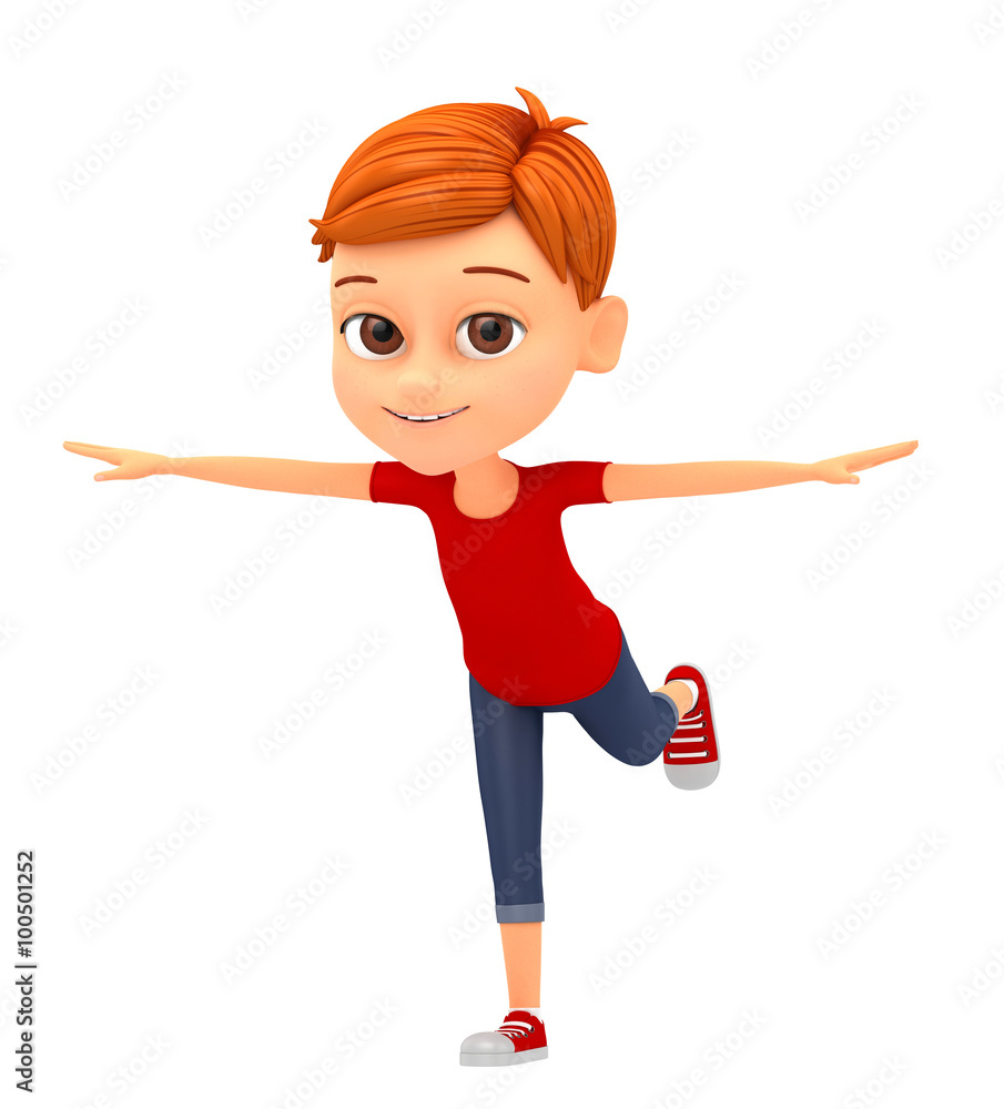 Boy isolated on white background flying. Boy isolated on white background flying.