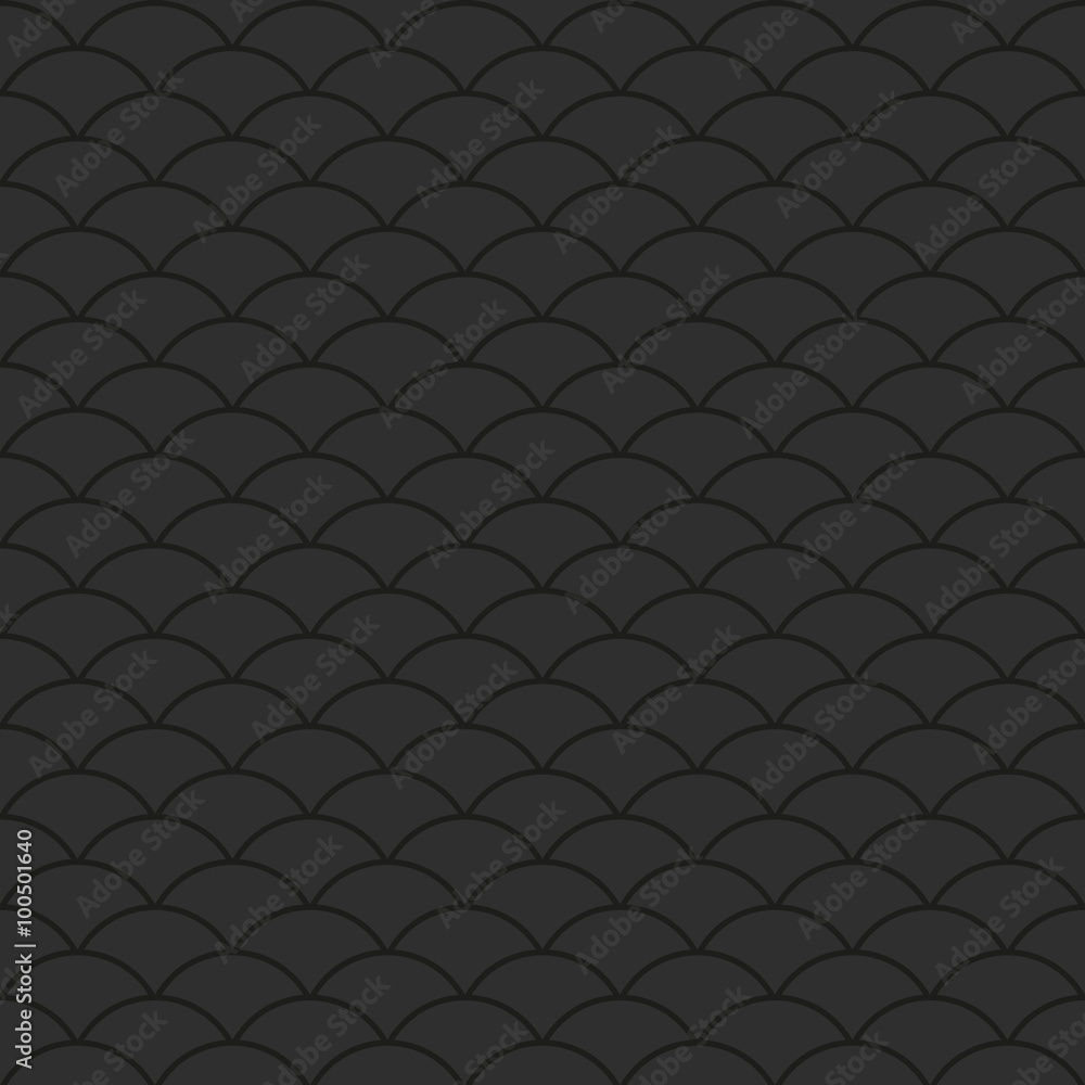 Seamless dark ornament. Modern stylish geometric pattern with repeating waves Seamless dark ornament. Modern stylish geometric pattern with repeating waves