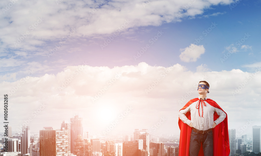 Fototapeta premium Confident super hero