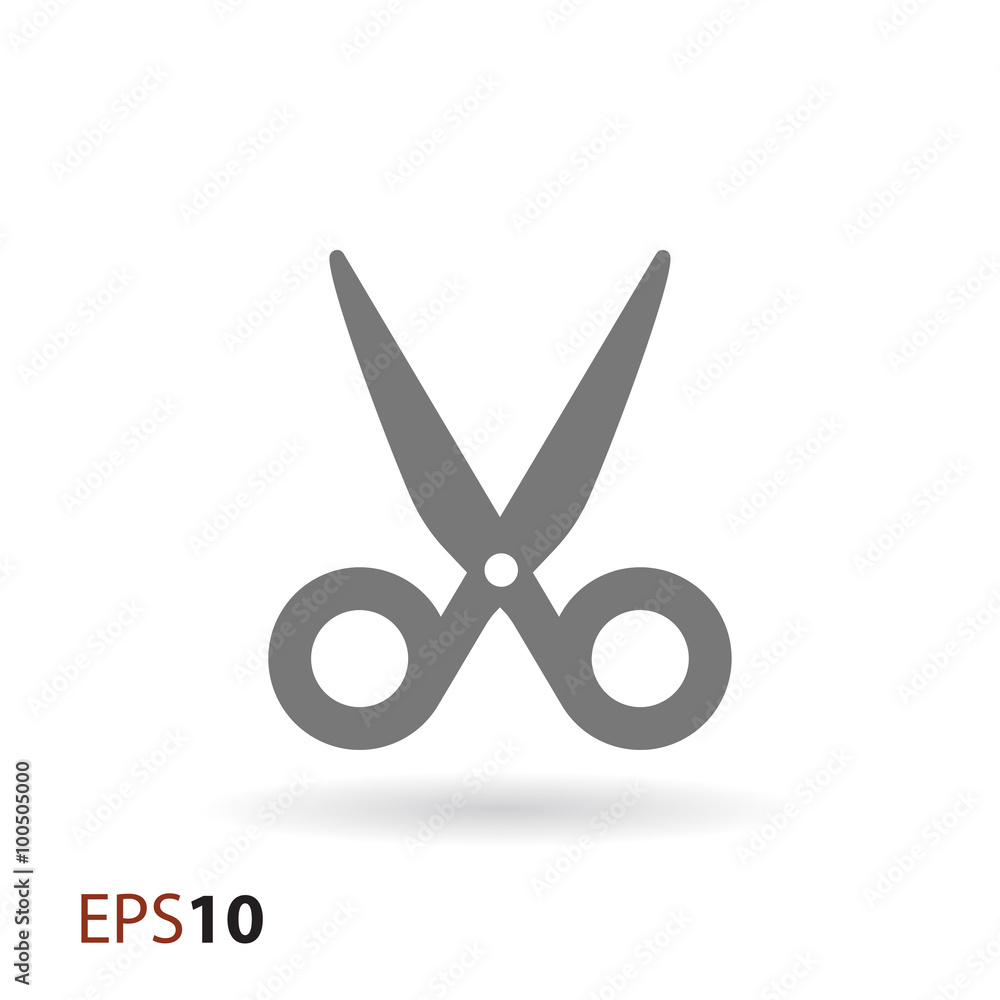 Scissors vector icon for web and mobile Scissors vector icon for web and mobile