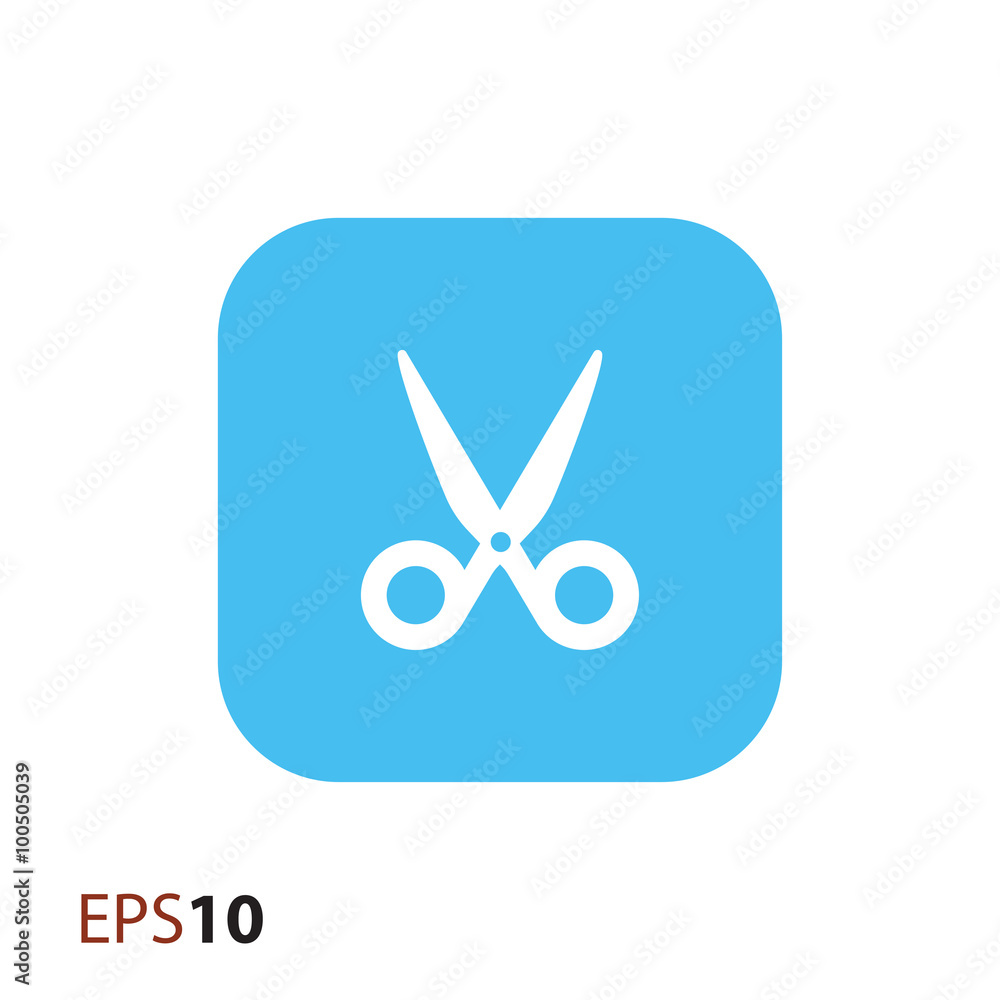 Scissors vector icon for web and mobile Scissors vector icon for web and mobile