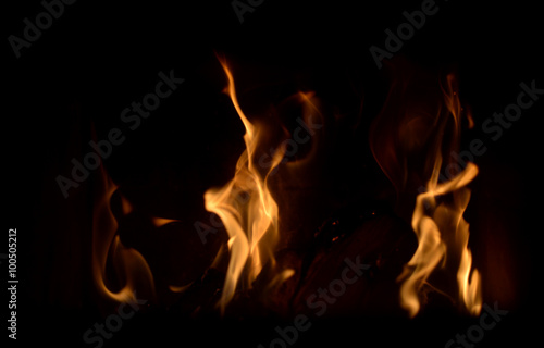 Flammen Feuer Kamin photo